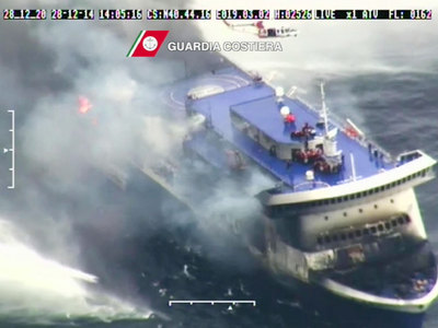 Пассажиры Norman Atlantic: паром горел как вулкан посреди моря
