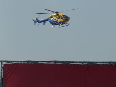 Медицинский вертолет упал на парковку в Сент-Луисе