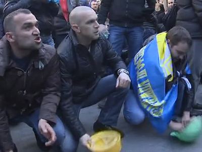 Шахтеры прорвались в администрацию Порошенко и пригрозили забастовкой