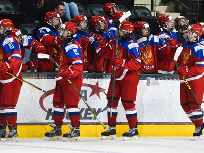 Российская сборная разгромила команду Латвии на юниорском ЧМ по хоккею
