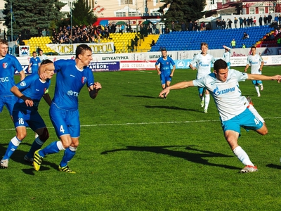 "Зенит" разгромил "Тамбов" и сыграет с "Анжи" в 1/8 финала Кубка России